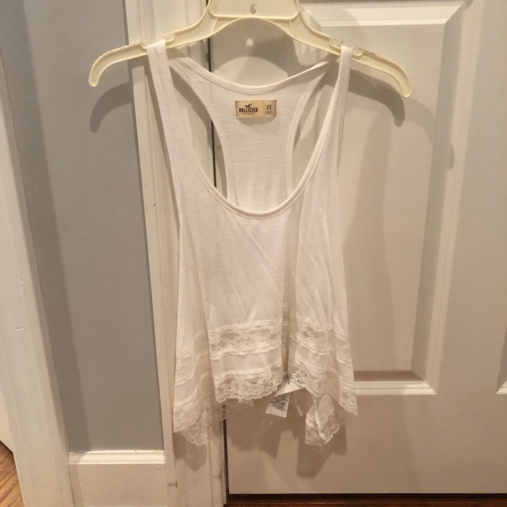 White Hollister tank top